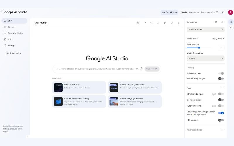Google AI Studio Review