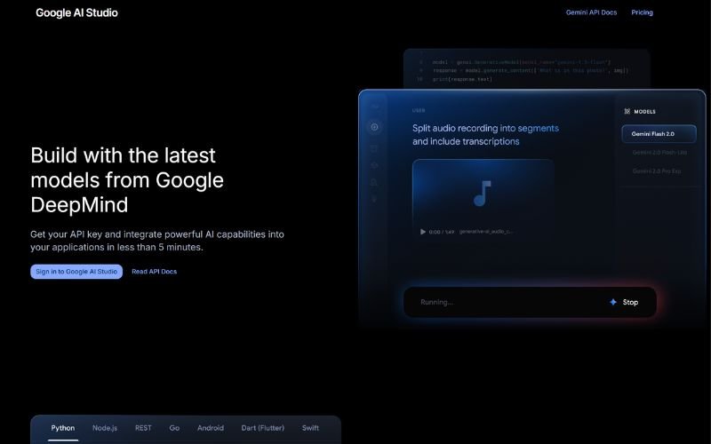 google ai studio