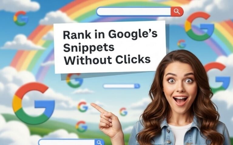 Rank in Google snippets without clicks