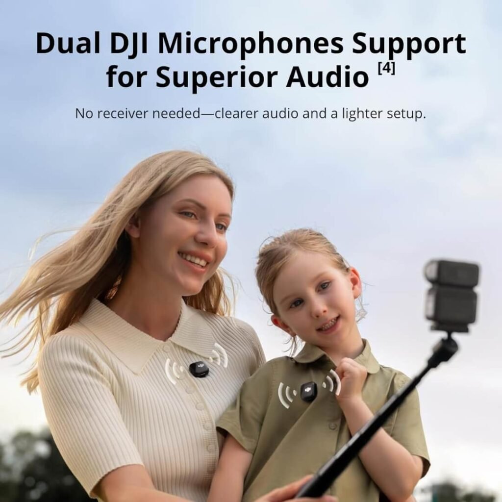DJI Osmo Nano Dual Microphones support