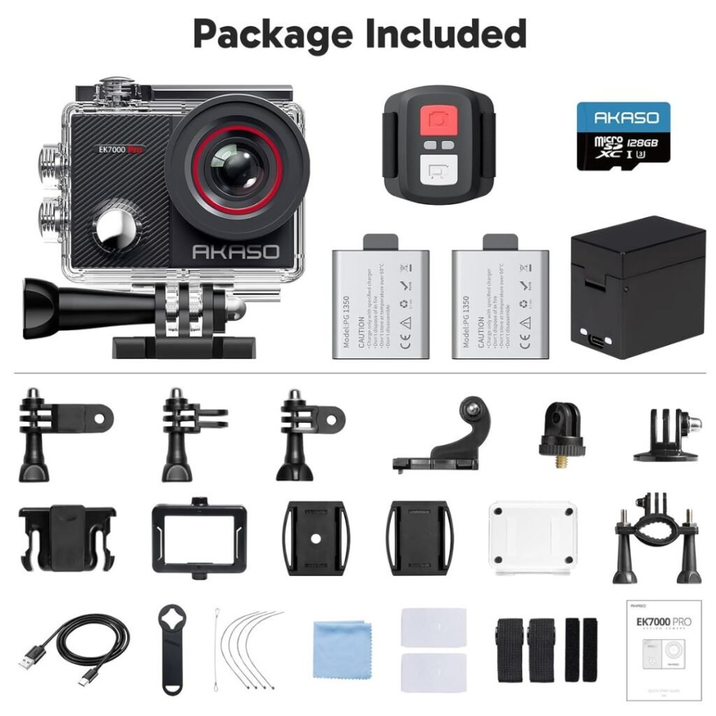 AKASO EK7000 Pro package included