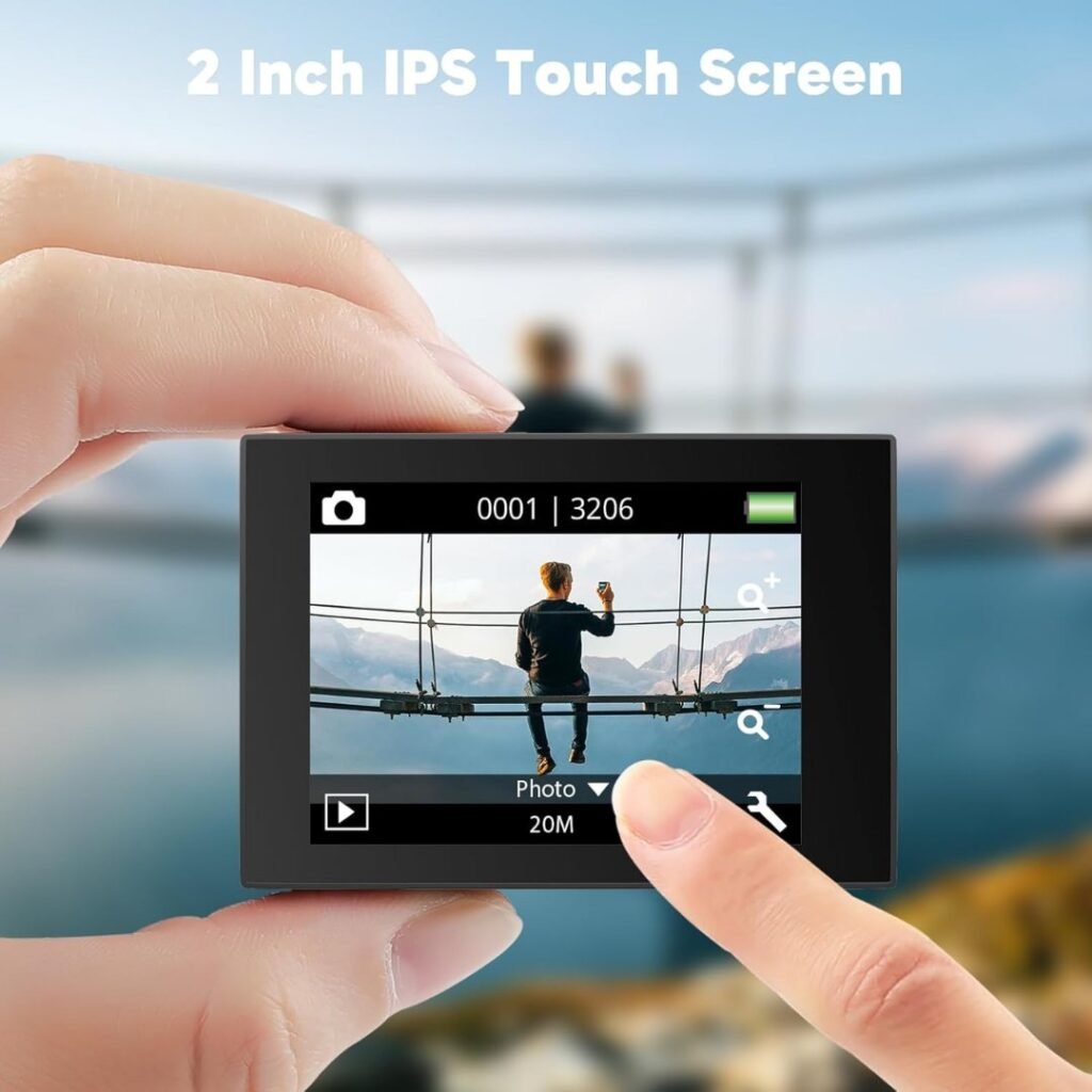 AKASO-EK7000-Pro touch screen