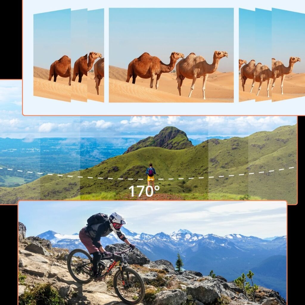 AKASO-EK7000-Pro multi image showing the quality of the image