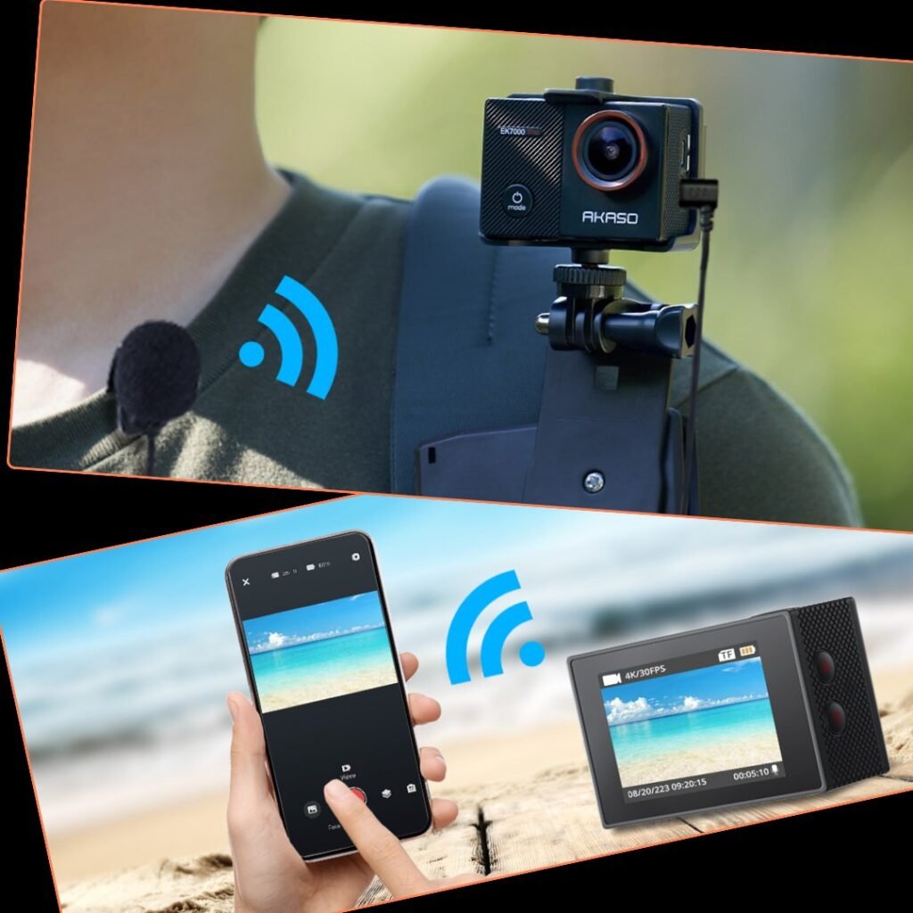 AKASO EK7000 Pro wireless connectivity