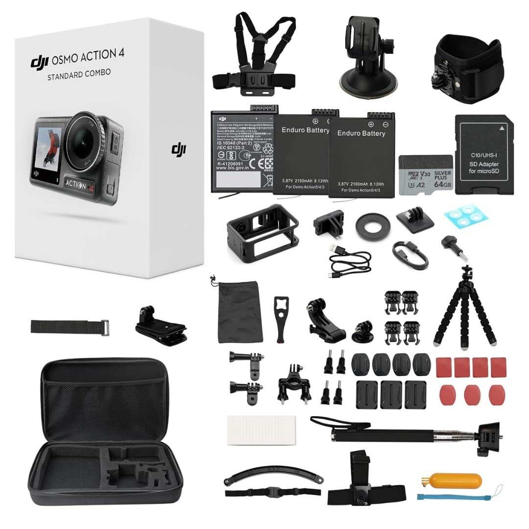 DJI-Osmo-Action-4-Standard-Combo-with-50-Piece review
