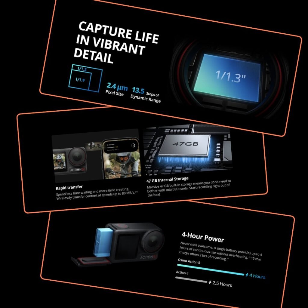 DJI Osmo Action Pro 5 long battery life