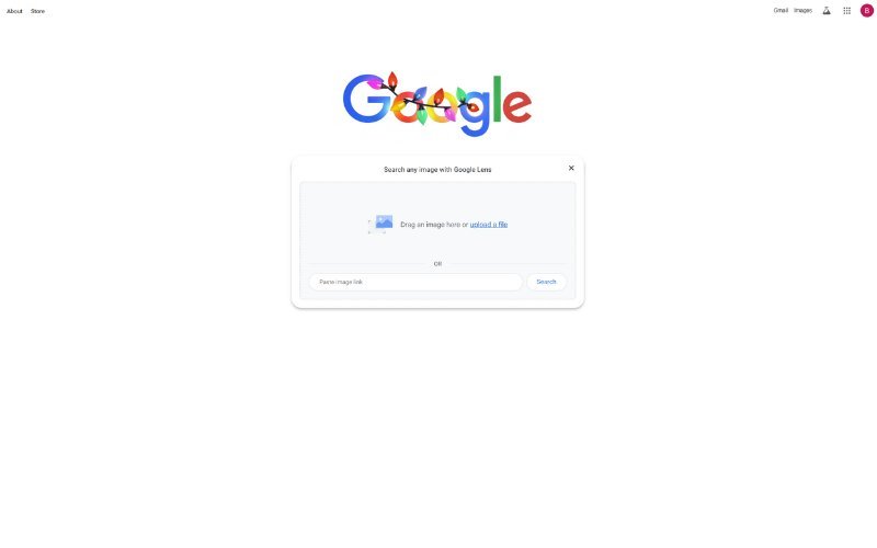 google ai lens landing page