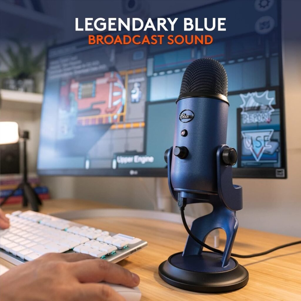 Logitech Blue Yeti Mic for creators and podcasters